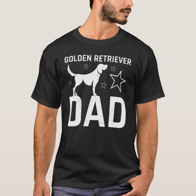 Camiseta Pai Golden Retriever Fofo (Frente)