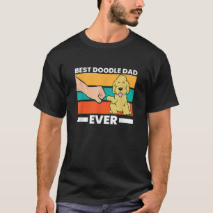 Camiseta Pai Goldendoodle Melhor Pai De Portalha Nunca