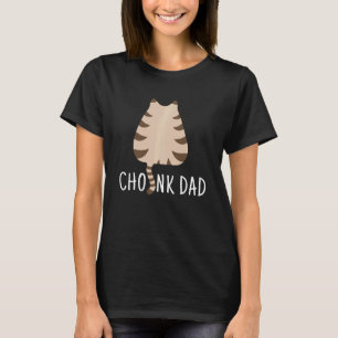 Camiseta Pai Gordinho Escala de Gato Divertido Meme