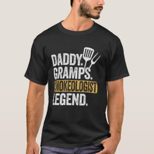 Camiseta Pai Grampo Fumista Lenda Funny Retro Grillin