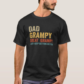 Camiseta Pai Grampy Excelente Grampy Funny Pai Avô Dotando