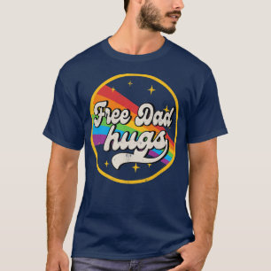 Camiseta Pai Gratuito Abraços LGBT Orgulho LGBT Ally Sinali