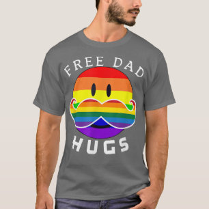 Camiseta Pai Gratuito Abraços LGBT Orgulho LGBT Mês 2022 Ca