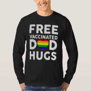 Camiseta Pai Gratuito Vacinado Hugspride Lgbtlgbt Mês