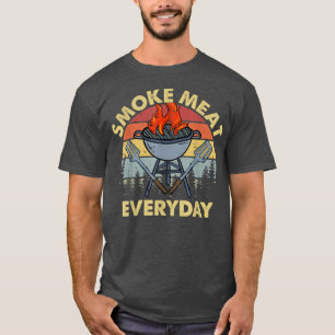 Camiseta Pai Grelando Carne Fumeira Todos Os Dias CHURRASCO