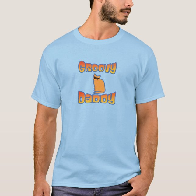 Camiseta Pai Groovy Cat (Frente)