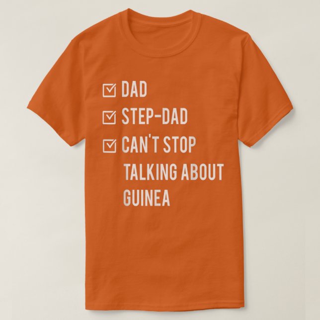 Camiseta Pai guineense Nascer Papá Dia de os pais Des (Frente do Design)