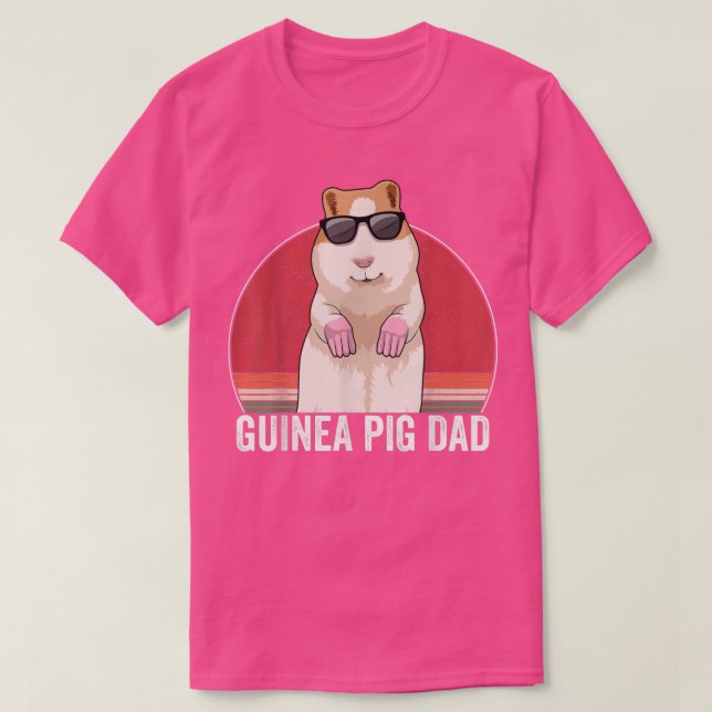 Camiseta Pai Guineense Proprietário Do  Guiné Pig Roupa Ret (Frente do Design)