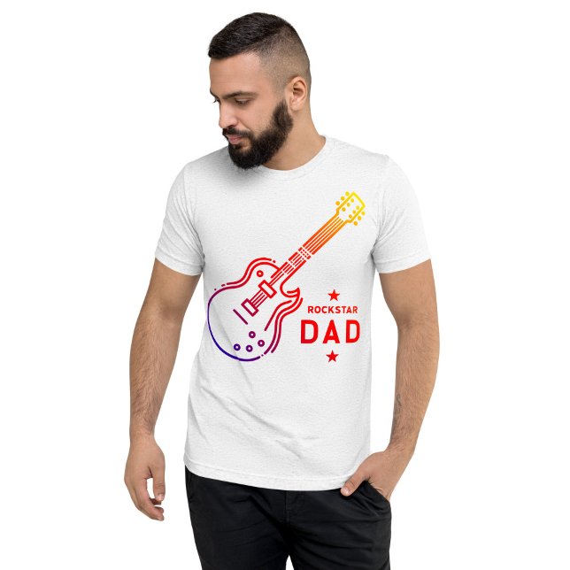 Camiseta Pai Guitarra Rockstar (Criador carregado)