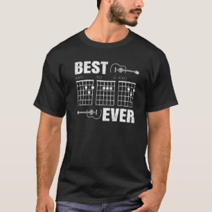 Camiseta Pai Guitarrista de Corda de Violão, Melhor Pai, Fa