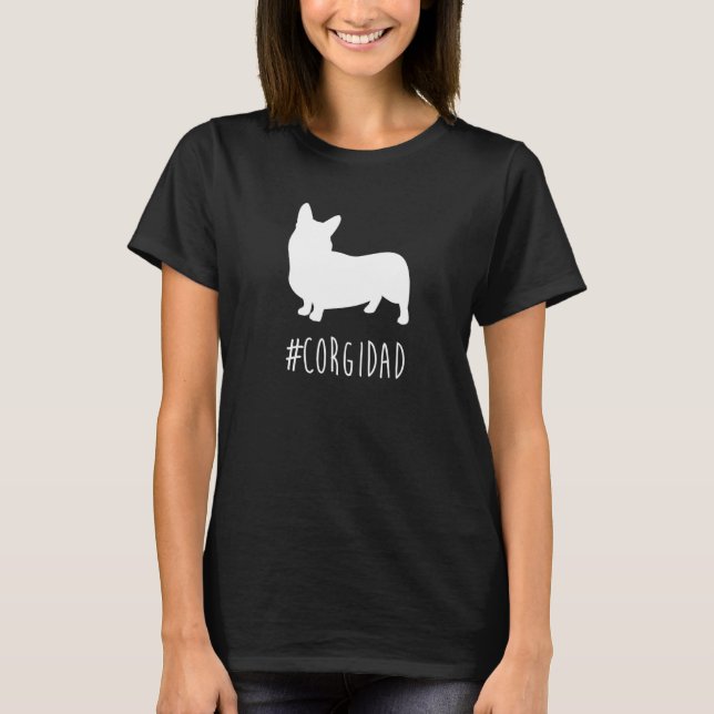 Camiseta Pai Hashtag Corgi (Frente)