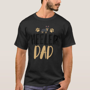 Camiseta Pai Heeler Engraçado Dono de Cachorro de Gado Pai