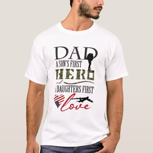 Camiseta Pai Herói (Frente)