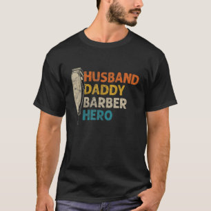 Camiseta Pai Herói de Barber Dia de os pais