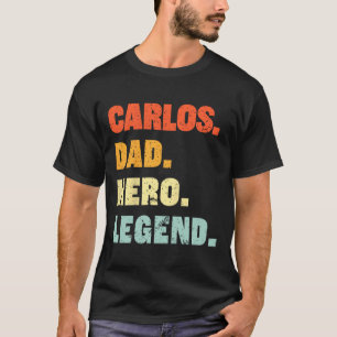 Camiseta Pai Herói Legenda Personalizada Nome Personalizado