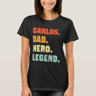 Camiseta Pai Herói Legenda Personalizada Nome Personalizado