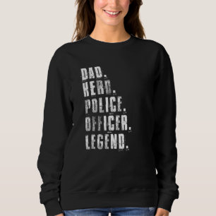 Camiseta Pai Herói Policial Lenda Policial Polícia Pai Gord