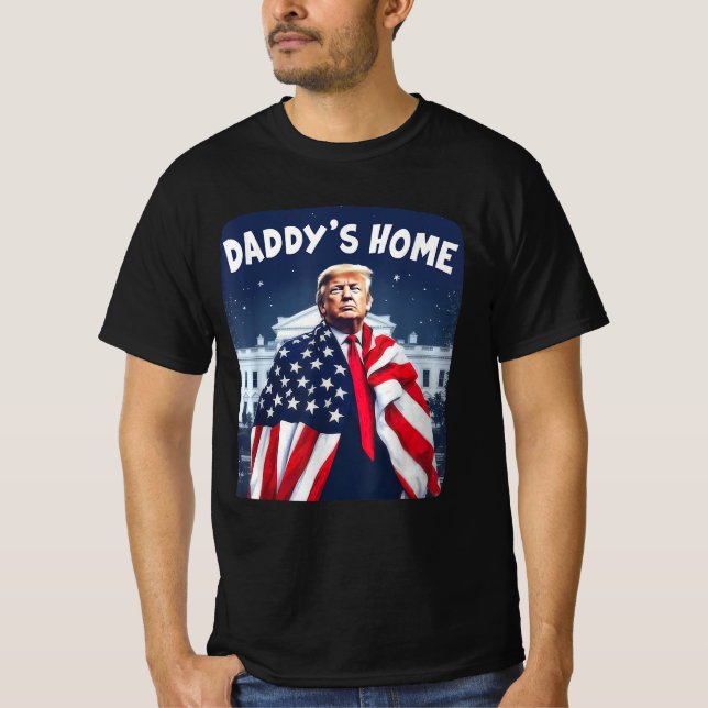 Camiseta Pai Home Trump Pink 2024 Retire a América (Frente)