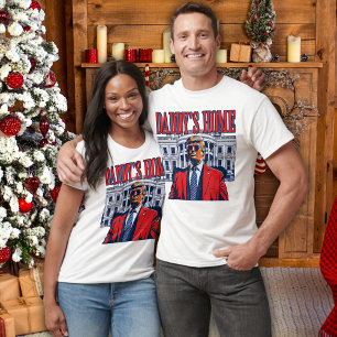 Camiseta Pai Home Trump   Presente de Trump na Casa Branca