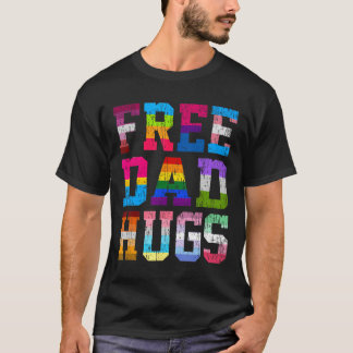 Camiseta Pai Hugs Para O Dia de os pais Lgbt Do Mês De Orgu