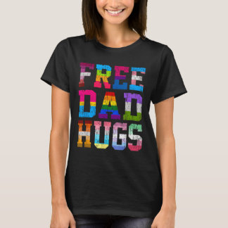 Camiseta Pai Hugs Para O Dia de os pais Lgbt Do Mês De Orgu