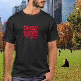 Camiseta Pai Humorístico Apresenta em Preto