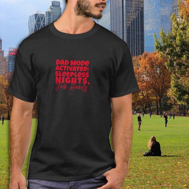 Camiseta Pai Humorístico Apresenta em Preto (Criador carregado)