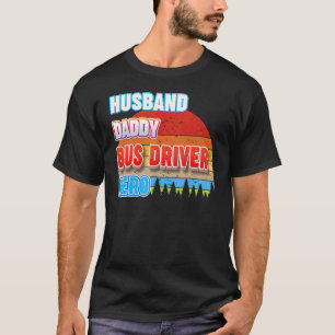 Camiseta Pai Husband Driver Hero Pai Avô Vintage
