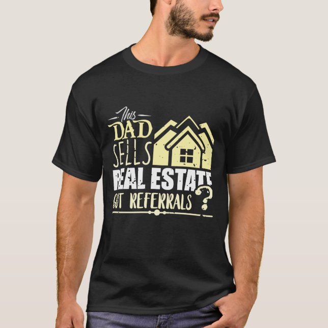 Camiseta Pai Imobiliário Funny Realtor do Agente Imóveis (Frente)