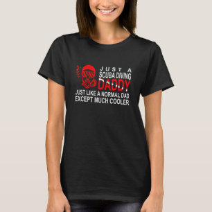 Camiseta Pai Incrível de Mergulho Para Homens de Mergulho A
