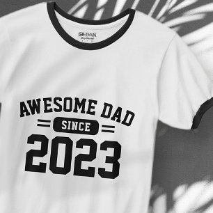 Camiseta Pai Incrível Desde XX Atlético Moderno Dia dos Pai