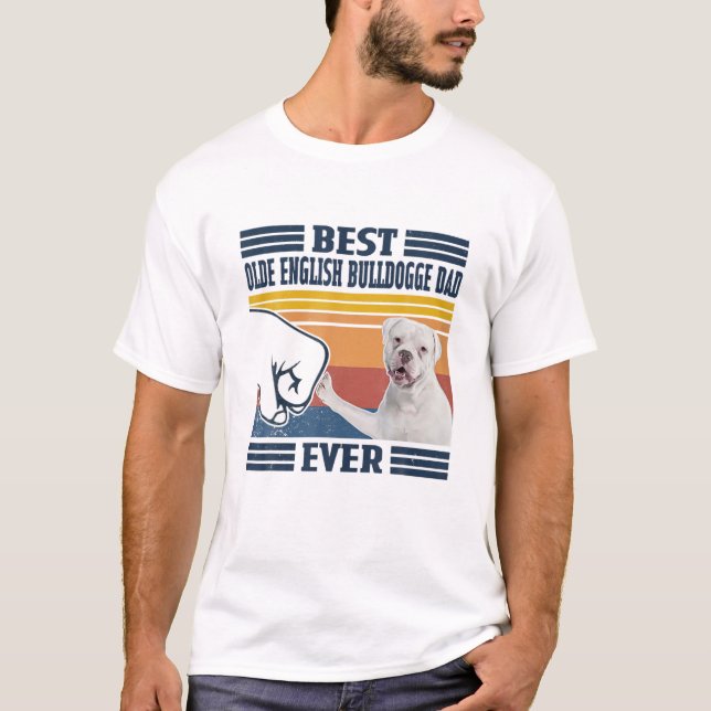 Camiseta Pai Inglês Mais Velho Do Mens (Frente)