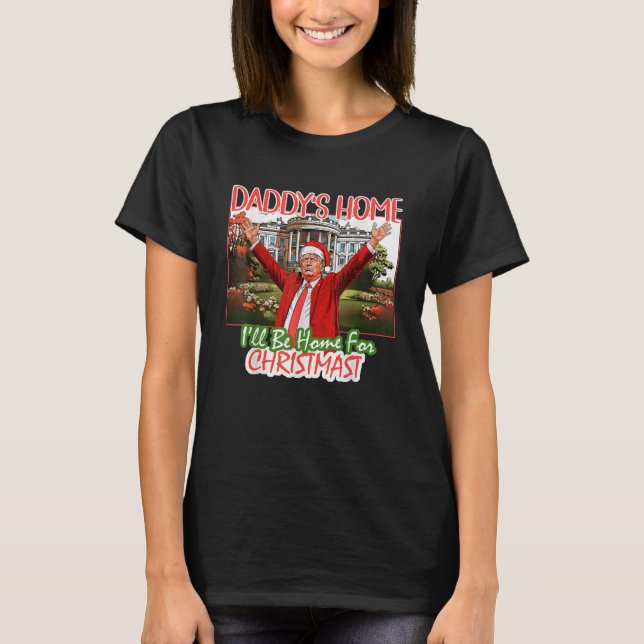 Camiseta Pai Irei Para Casa No Natal (Frente)