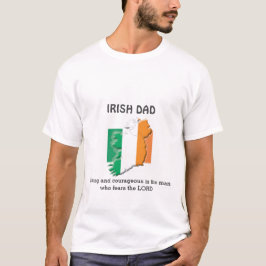 Camiseta Pai IRISH Personalizado Forte e Corajoso