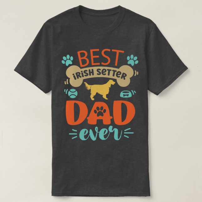 Camiseta Pai Irlandês de Cachorro (Frente do Design)
