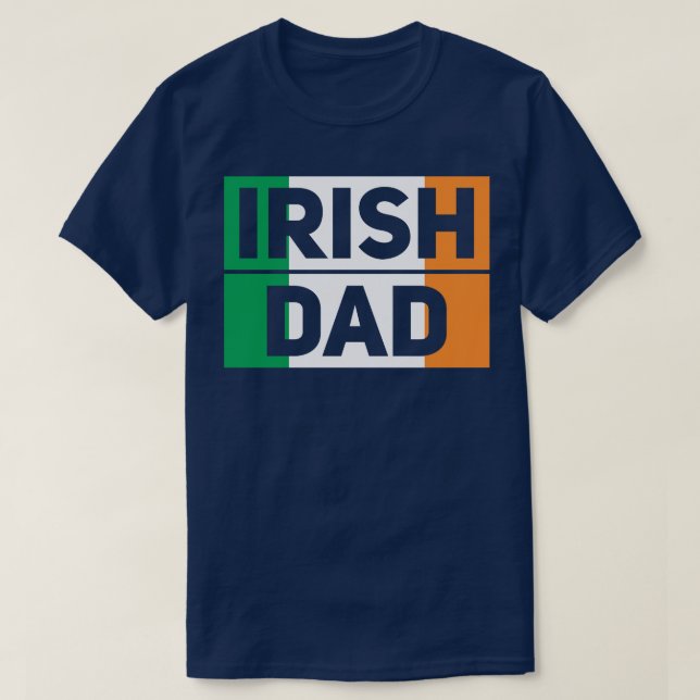 Camiseta Pai Irlandês Dia de os pais (Frente do Design)