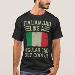 Camiseta Pai Italiano Como Pai Regular Apenas Mais Engraçad