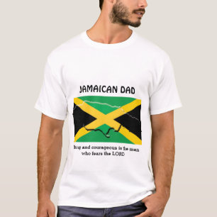 Camiseta PAI JAMAICAN Personalizado Forte E Corajoso