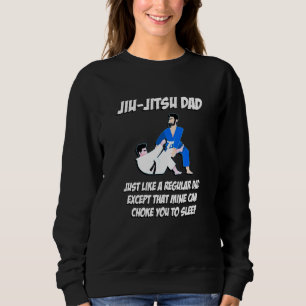 Camiseta Pai Jiu-Jitsu Asfixia Você Para Dormir Design de K
