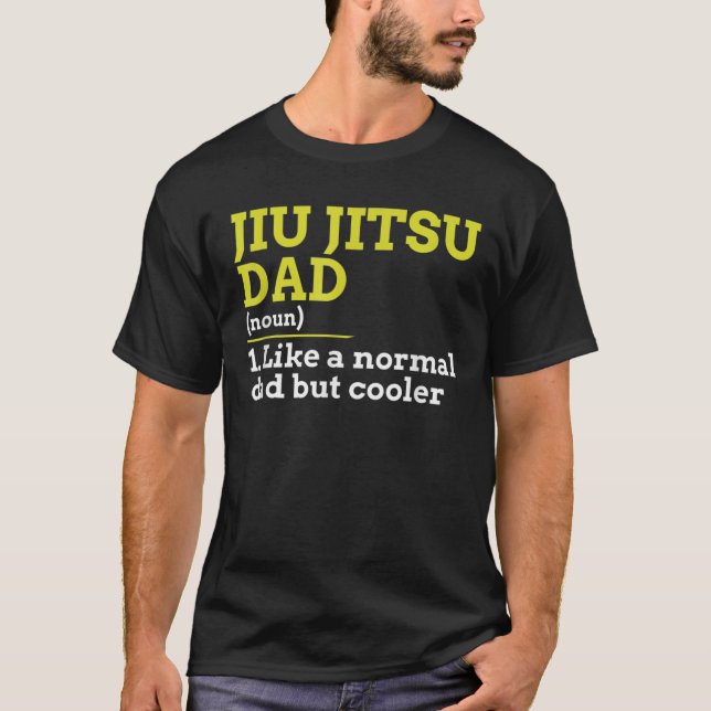 Camiseta Pai Jiu Jitsu Como Um Pai Normal Mas Um Presente M (Frente)