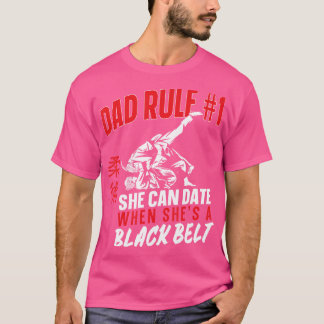 Camiseta Pai Jiu Jitsu Pai Pai Regra 1 Ela Pode