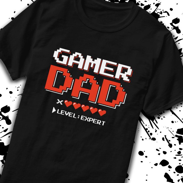 Camiseta Pai Jogador Pai de 5 Videos games Família de Casai (Criador carregado)