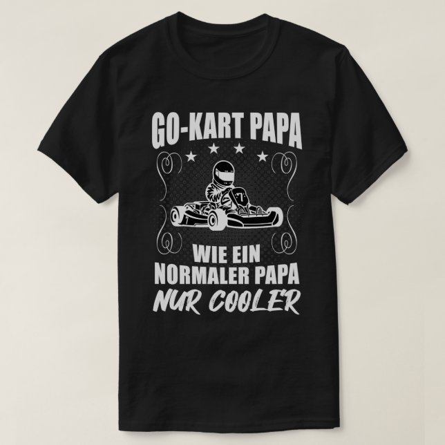Camiseta Pai Kart Gokart Padre Legal Karting Presente 2 (Frente do Design)