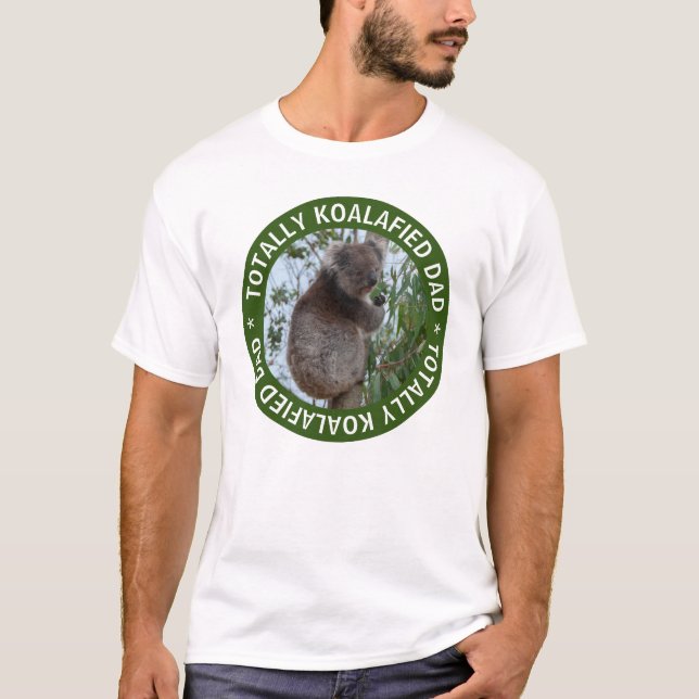Camiseta Pai Koalafied Qualified Koala Austrália Padre (Frente)