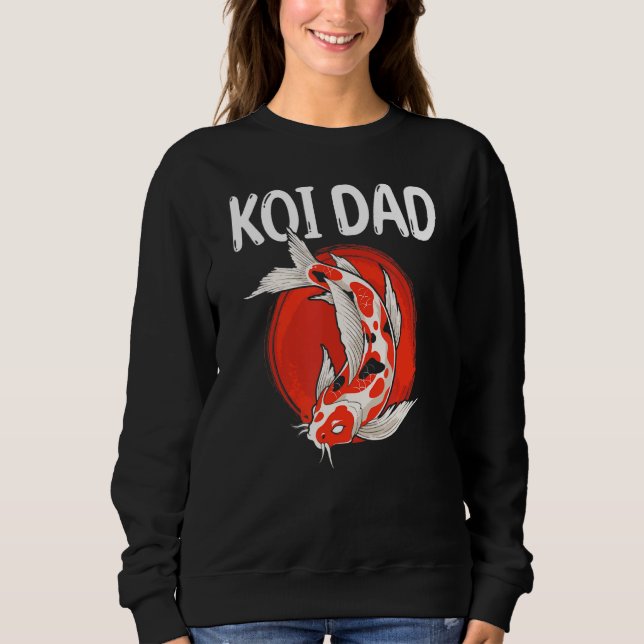 Camiseta Pai Koi Carp Fishkeeper de Peixes Japoneses (Frente)