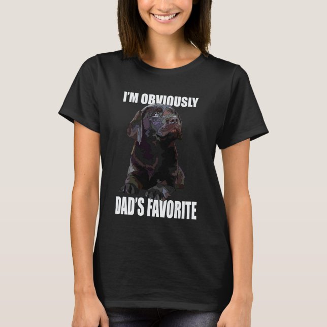 Camiseta Pai Lab Chocolate O Pai Lab Labrador Marrom Re (Frente)