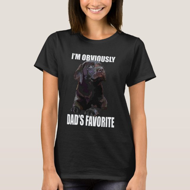 Camiseta Pai Lab Chocolate O Pai Lab Labrador Marrom Re (Frente)