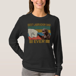 Camiseta Pai Labrador Melhor De Todos Os Anos, Retro Labrad