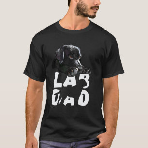 Camiseta Pai Labrador Retriever Preto Cachorro O Lab Pai