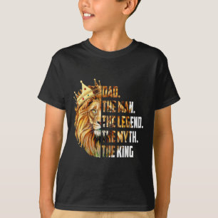 Camiseta Pai Leão O Homem O Mito A Lenda Avô Pai